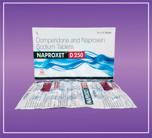 Naproxet D 250 Tab (10x15) Domperidone 10mg+Naproxen 250mg50