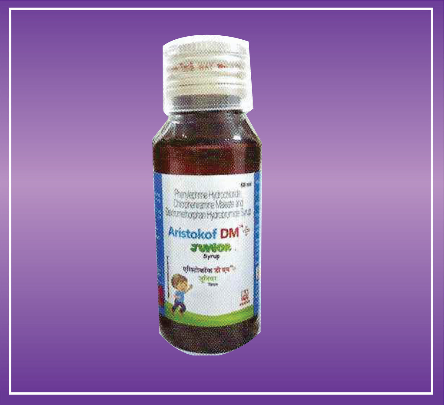 Aristokof DM+ Junior Syrup (60ml) Phenylephrine Hydrochloride 2.5mg + Chlorpheniramine Maleate 1mg + Dextromethorphan Hydrobromide 5mg