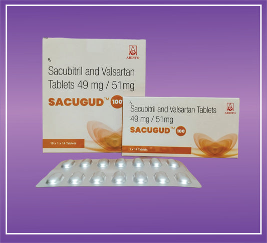 Sacugud 100 Tab (10x1x14) Sacubritil 49mg + Valsartan 51mg