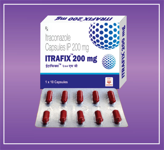 Itrafix 200 Cap  (10x1x10) Itraconazole 200mg by Aristo