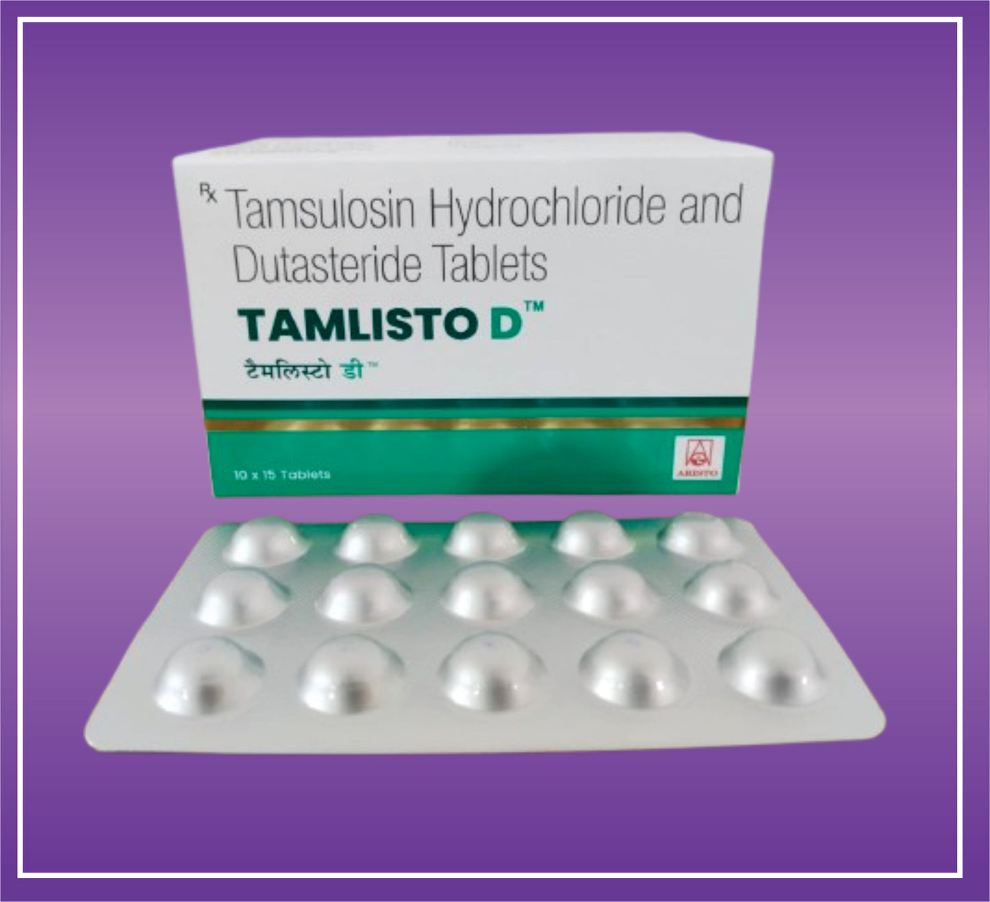 Tamlisto D (10x15) Tamsulosin (0.4mg) + Dutasteride (0.5mg)
