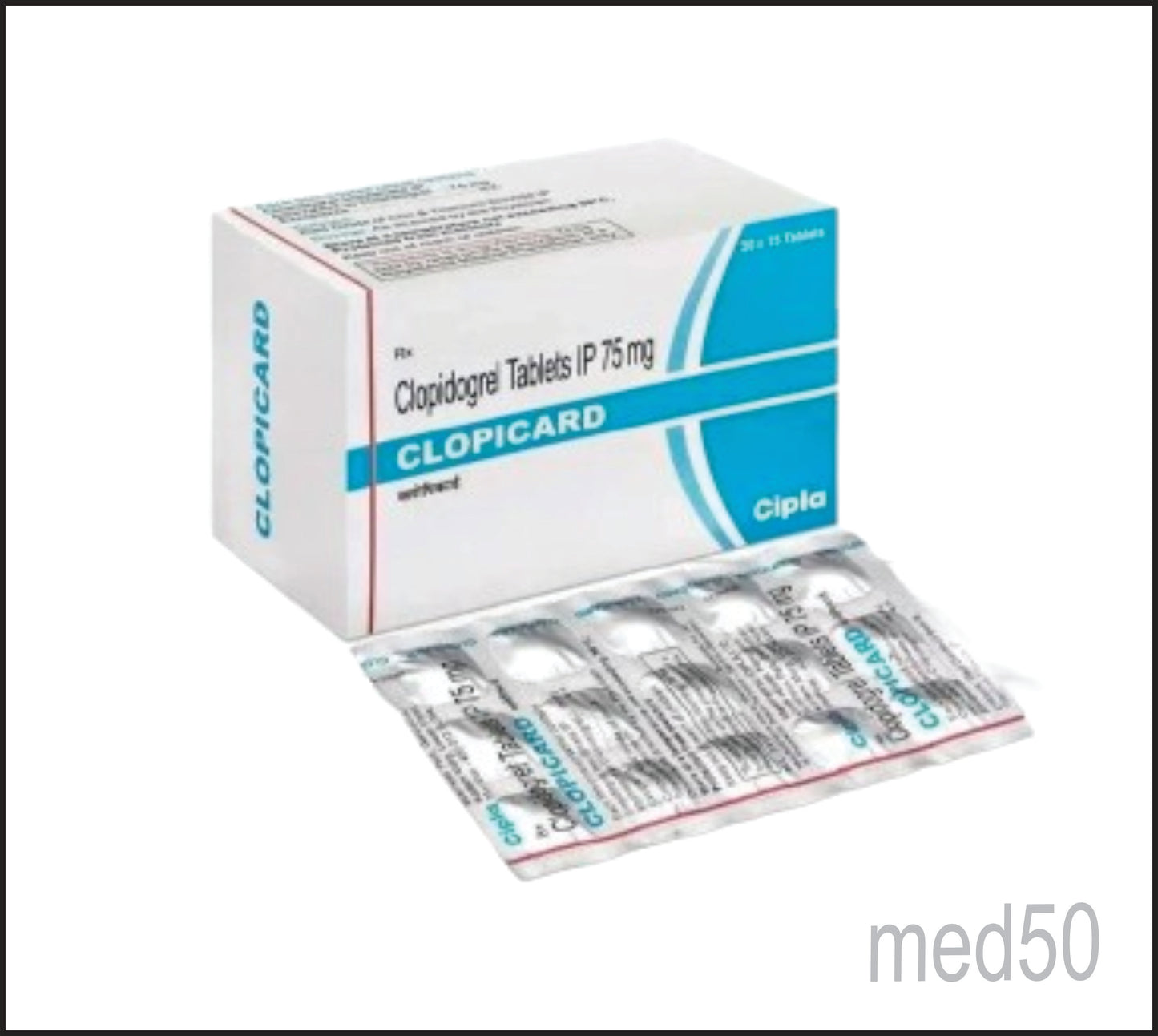 Clopicard 75mg Tablet (Clopidogrel 75 Mg)