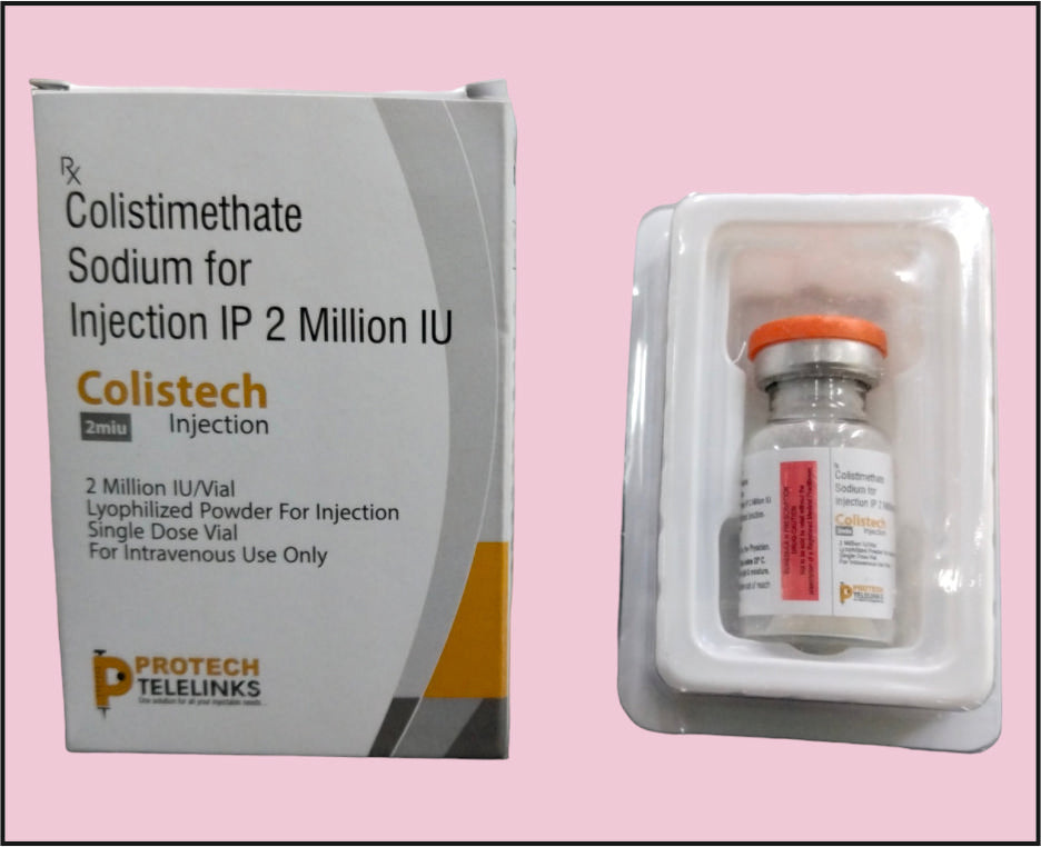 Colistech-2 Miu (Vial) Colistimethate 2 Miu Dry/Lyo By Protech