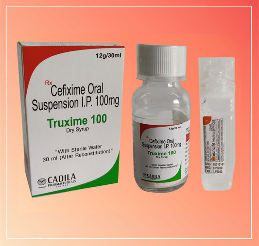 Truxime 100Mg Dry Syrup (30 Ml) Cefixime 100 Mg By Cadila