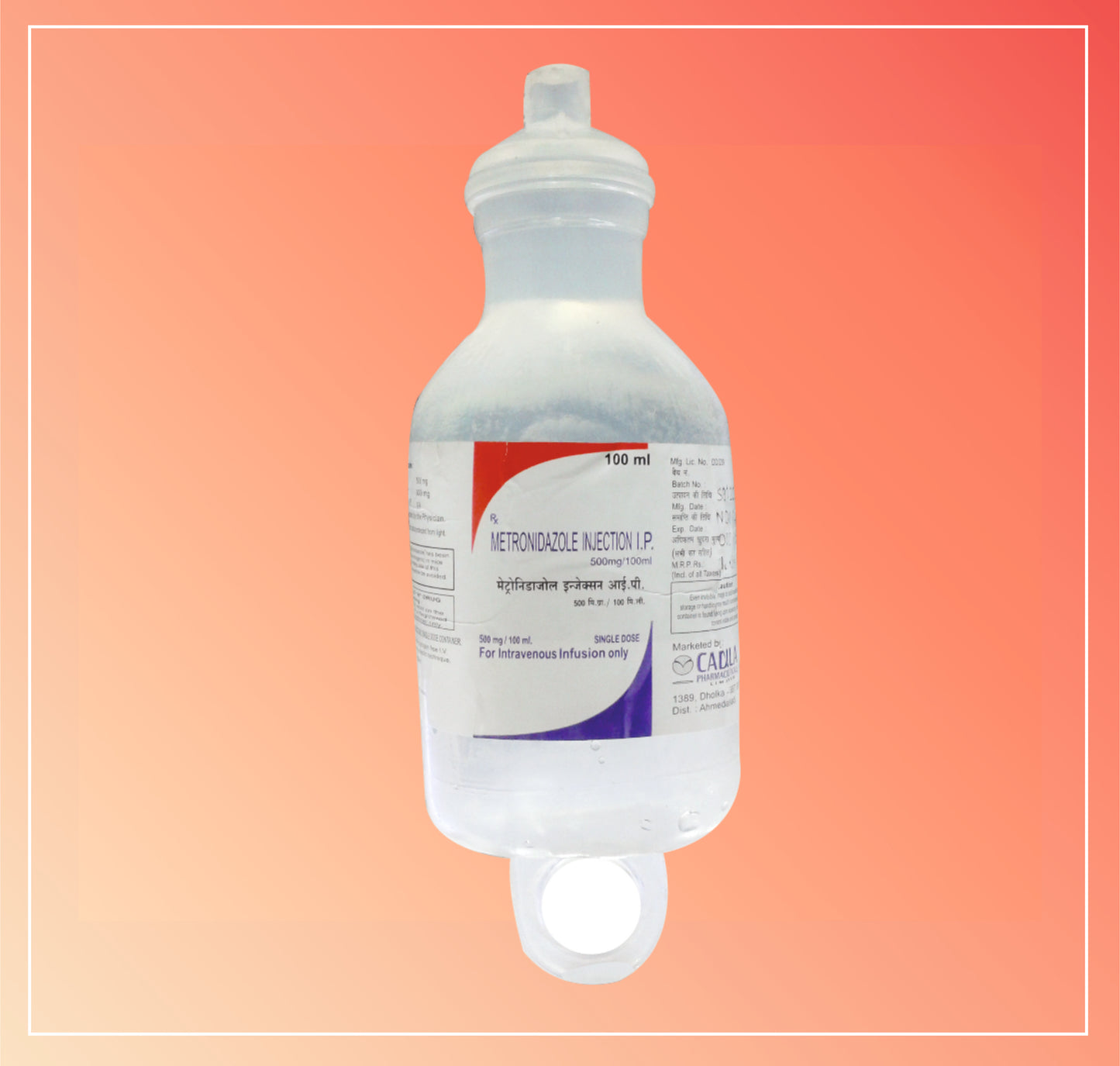 METRONIDAZOLE IV INJ (Metronidazole 500mg)