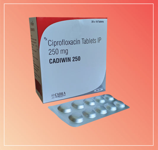 Cadiwin 250 Alu-Alu Tab (20X10 T) Ciprofloxacin 250 Mg By Cadila