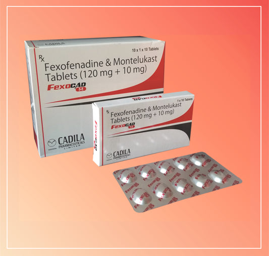 FEXOCAD M TAB (Fexofenadine 120 mg + Montelukast 10 mg)