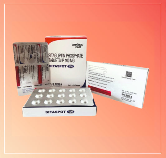 SITASPOT 100 TAB 10X15 T (Sitagliptin Phosphate 100mg Tab) by Cadila