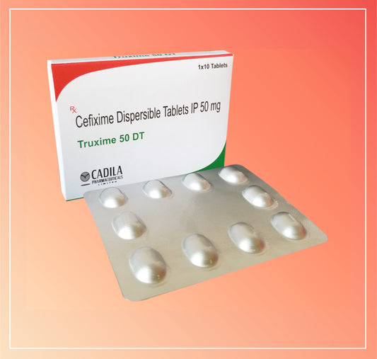 Truxime 50 Dt  (10X1X10 T) Cefixime 50 Mg By Cadila