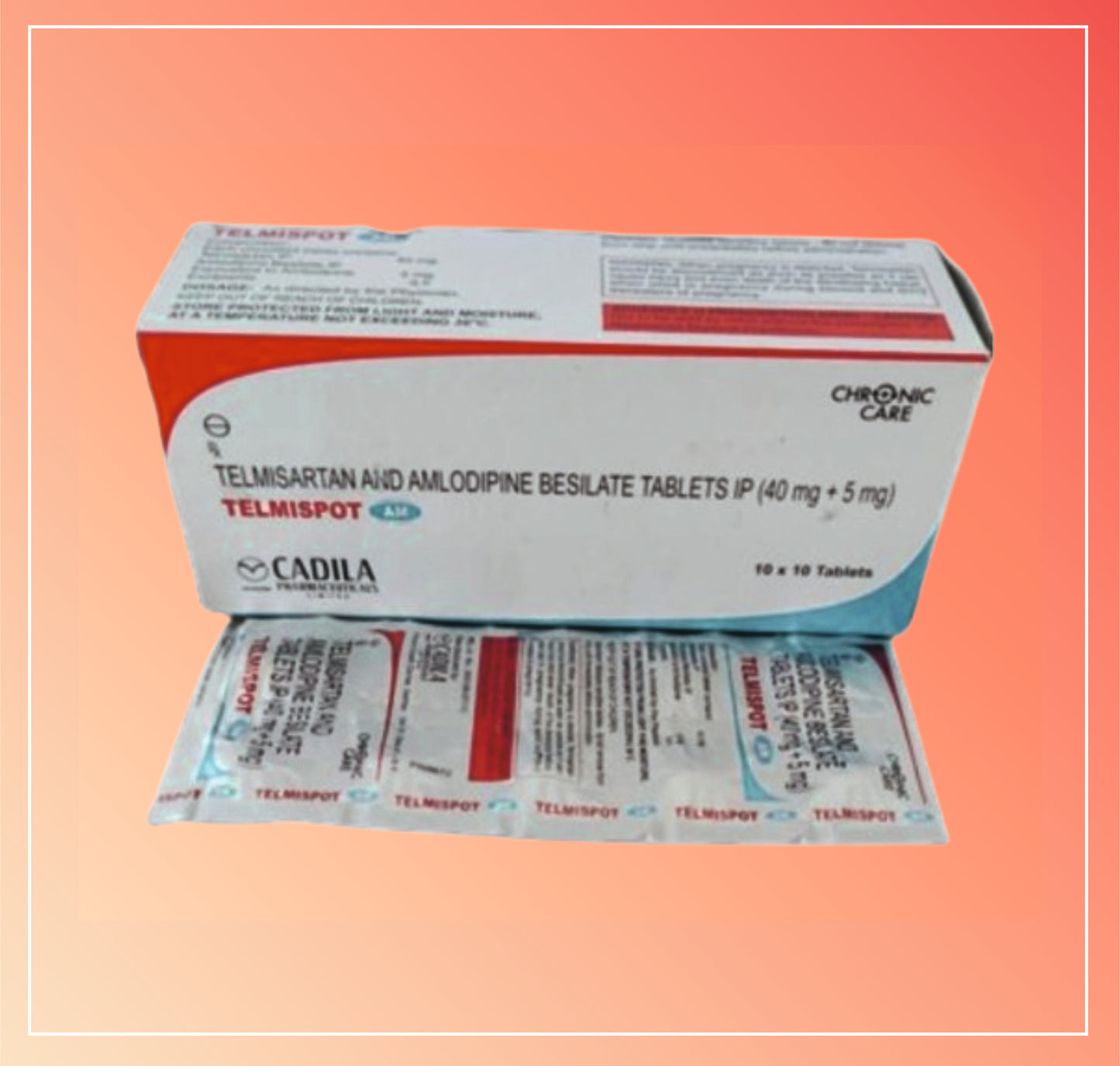 TELMISPOT AM TAB 10X10 T (Telmisartan and Amlogipin 40mg + 5 mg)