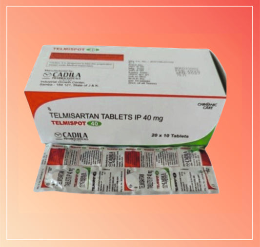 TELMISPOT 40 TAB 20X10 T (Telmisartan Tablets IP 40mg)