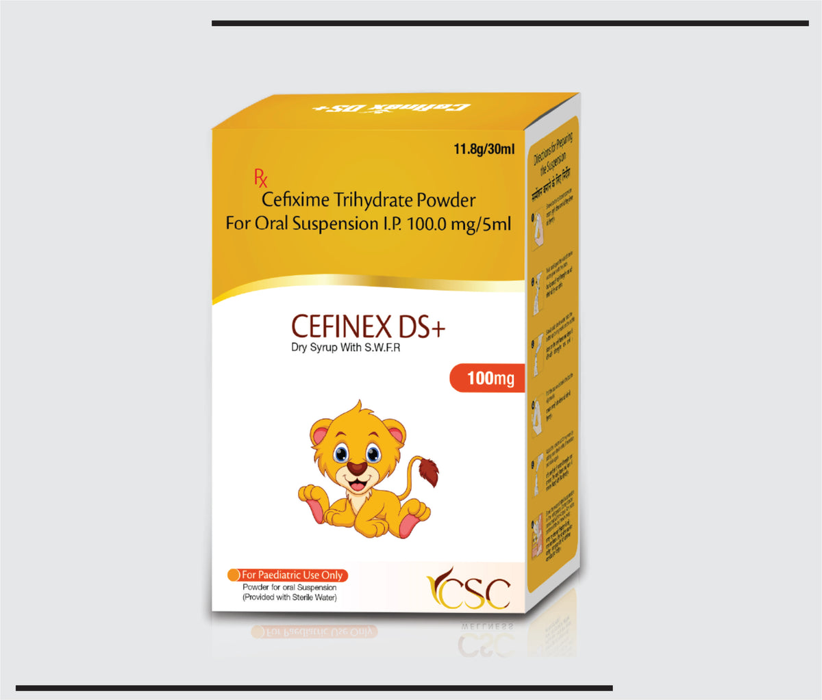 Cefinex DS+ (30 ml) Cefixime 100mg  by Csc
