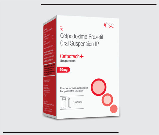 Cefpotech +  (30 ml) Cefpodoxime 50mg  by Csc