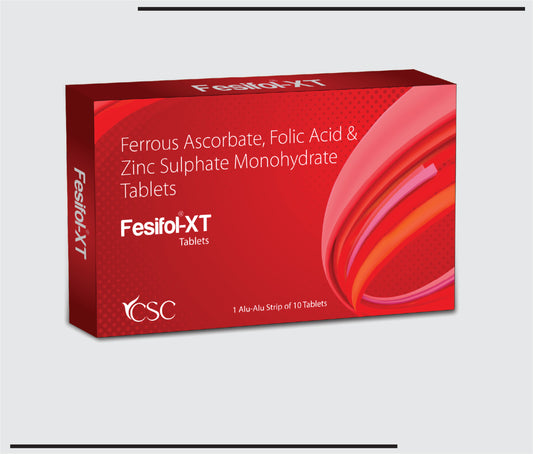 Fesifol XT (10x1x10) Ferrous Ascorbate 100mg + Folic Acid 1.5mg  by Csc