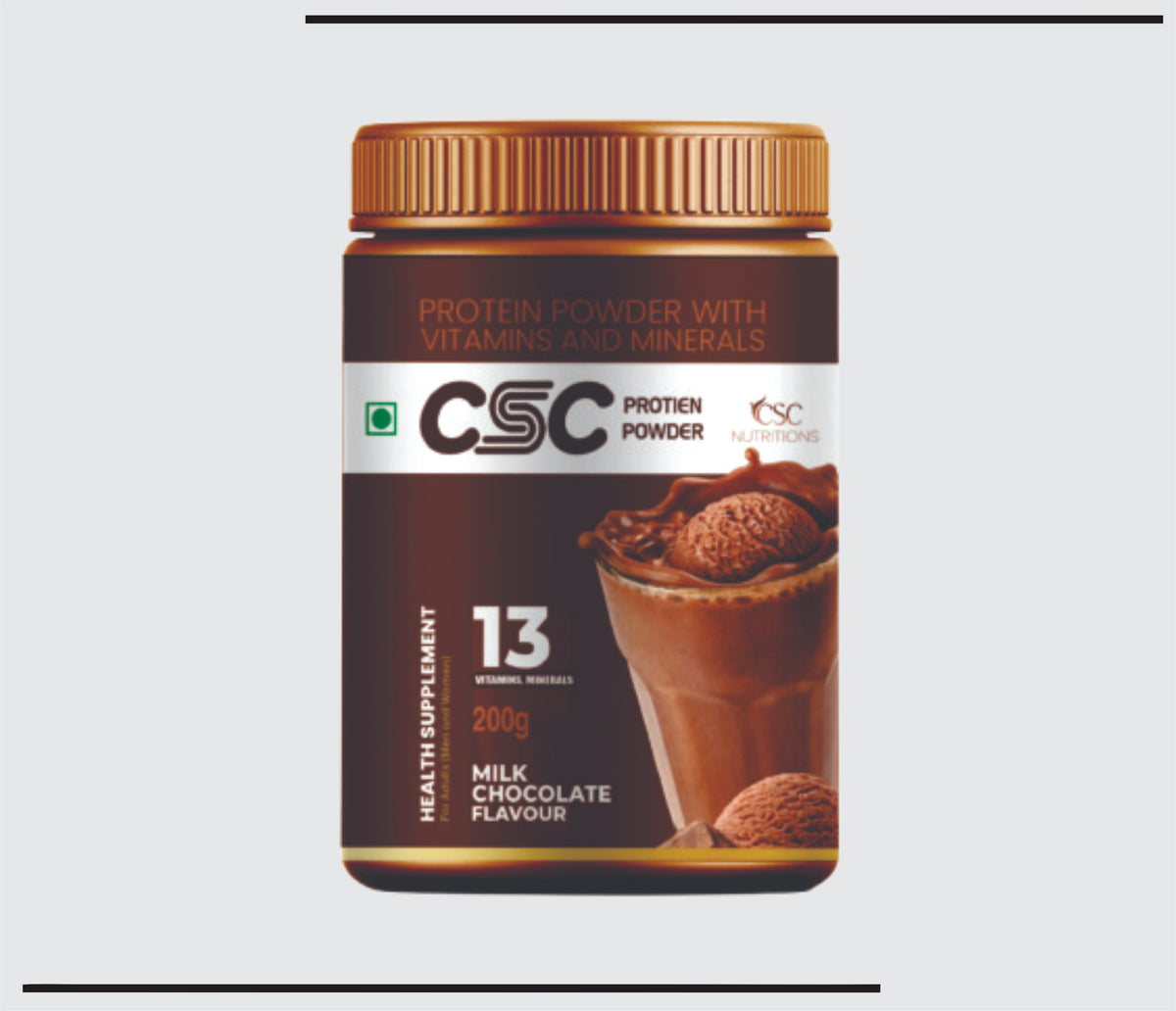 CSC Protein Powder  (200 gm ) Protein Powder (Chocolate flavour) by Csc