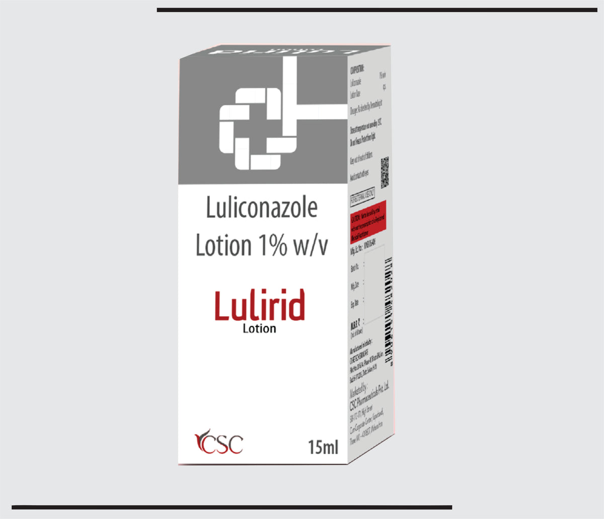 Lulirid Lotion (15ml) Luliconazole Lotion 1 % Lotion  by Csc
