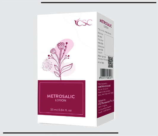 Metrosalic Lotion (25ml) Clobetasol Propionate 0.05%  + Salicylic Acid 2% by Csc