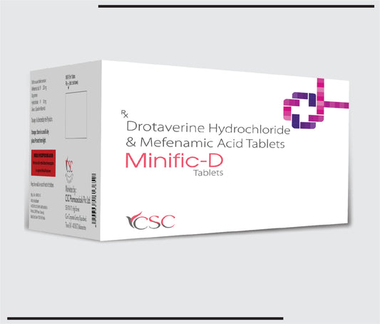 Minific D (20x10) Drotaverine HCL 80mg + Mefenamic Acid 250mg  by Csc