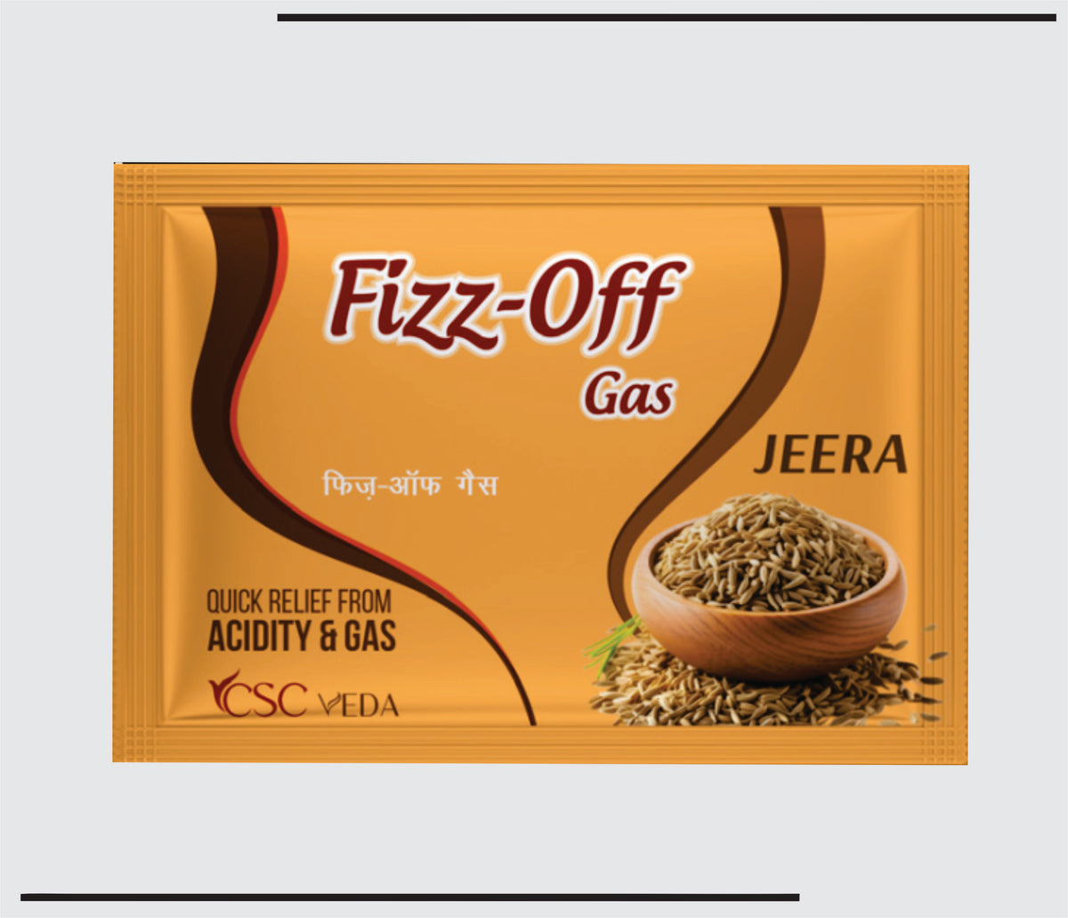 Fizz-Off Gas (Jeera Flavour) (48x1x5gm) For Quick relief from Accidity and Gas  by Csc