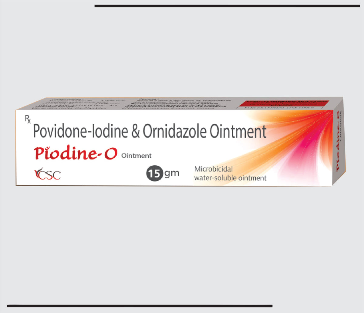 Piodin-O (15g) Povidone Iodine + Ornidazole by Csc