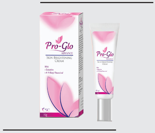 ProGlo Advance (15 gm) Skin Brightening Cream with Sabiwhite, 4-N Butyl Resorcinol by Csc