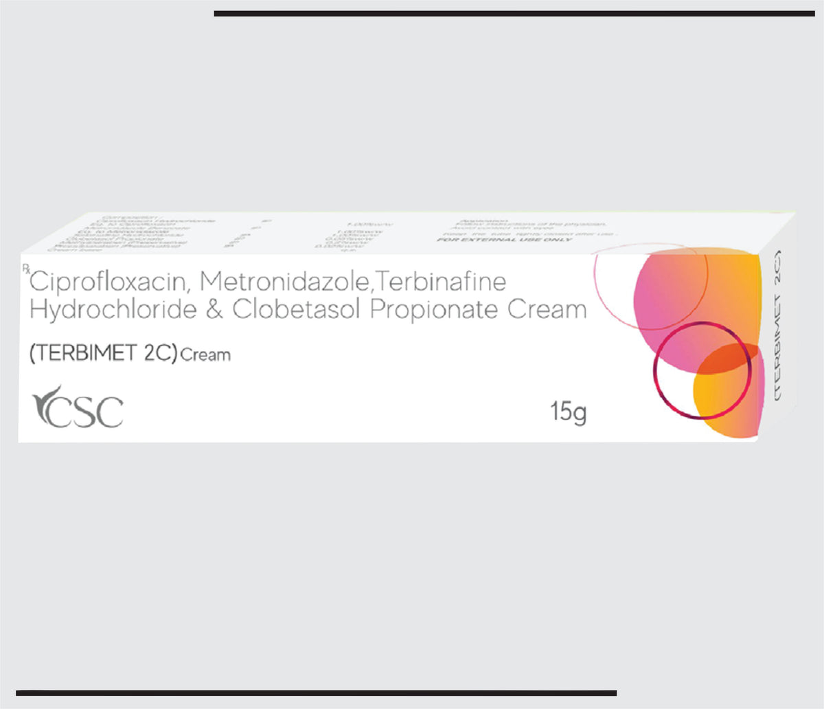 Terbimet 2C (15 gm) Ciprofloxacin + Metronidazole + Terbinafine HCL + clobetasole Cream by Csc