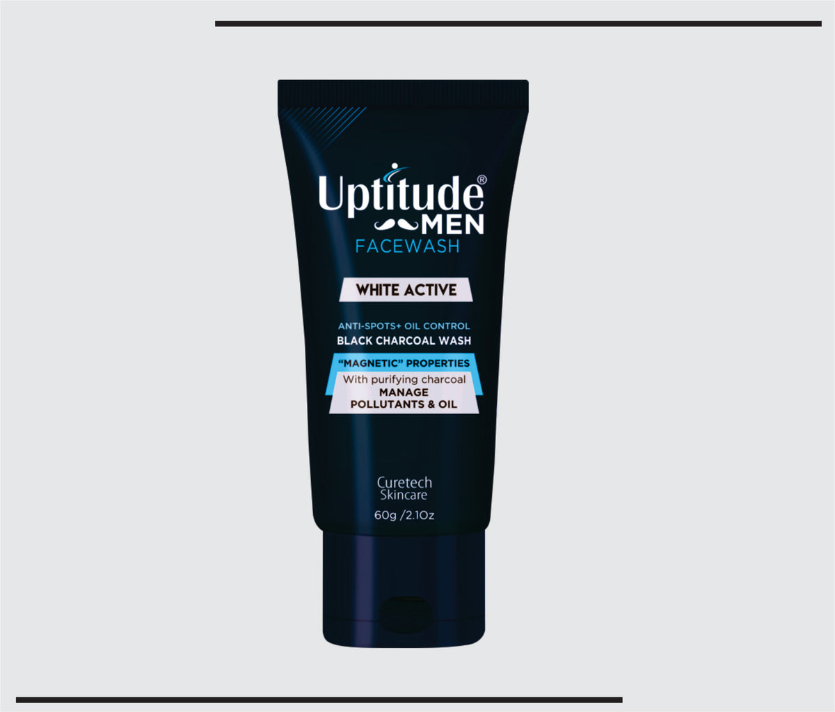 Uptitude Charcoal Facewash (60g) Men Charcoal Facewash by Csc