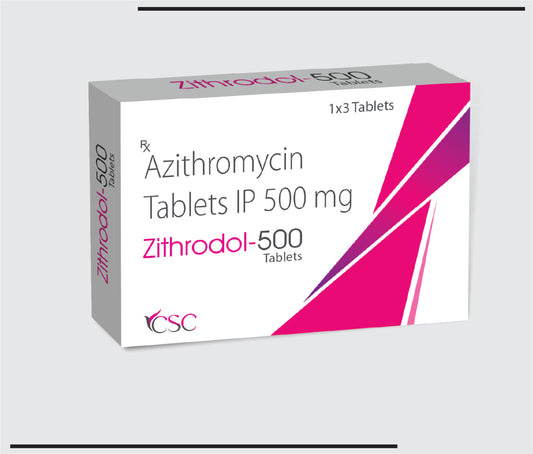 Zithrodol 500  (10x1x3) Azithromycin 500 mg  by Csc