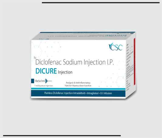 Dicure 1ML  (Amp.) Diclofenac Sodium Injection 75mg/ml-1ml ampoule by Csc