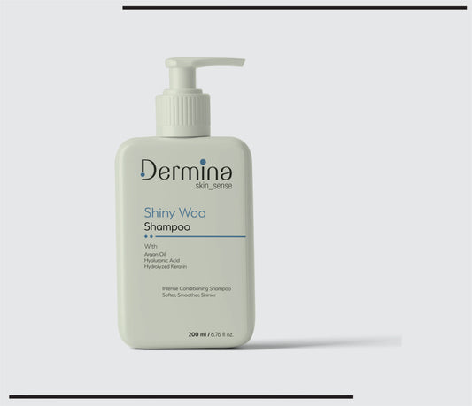 Shiny Woo Shampoo (200 ml ) Argan Oil,Hyaluronic Acid,Hydrolized Keratin by Csc