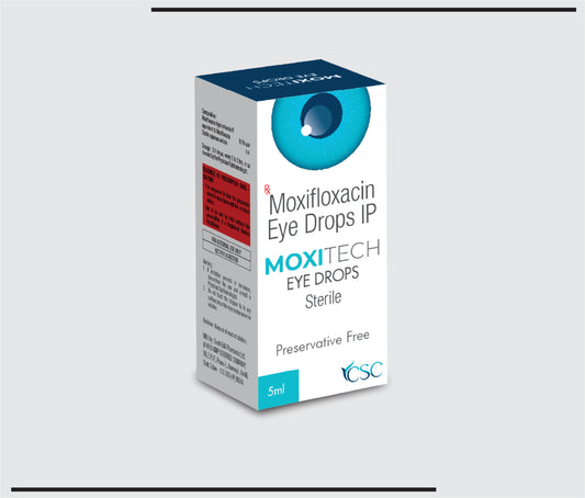 Moxitech  (5 ml) Moxifloxacin Eyedrops  by Csc