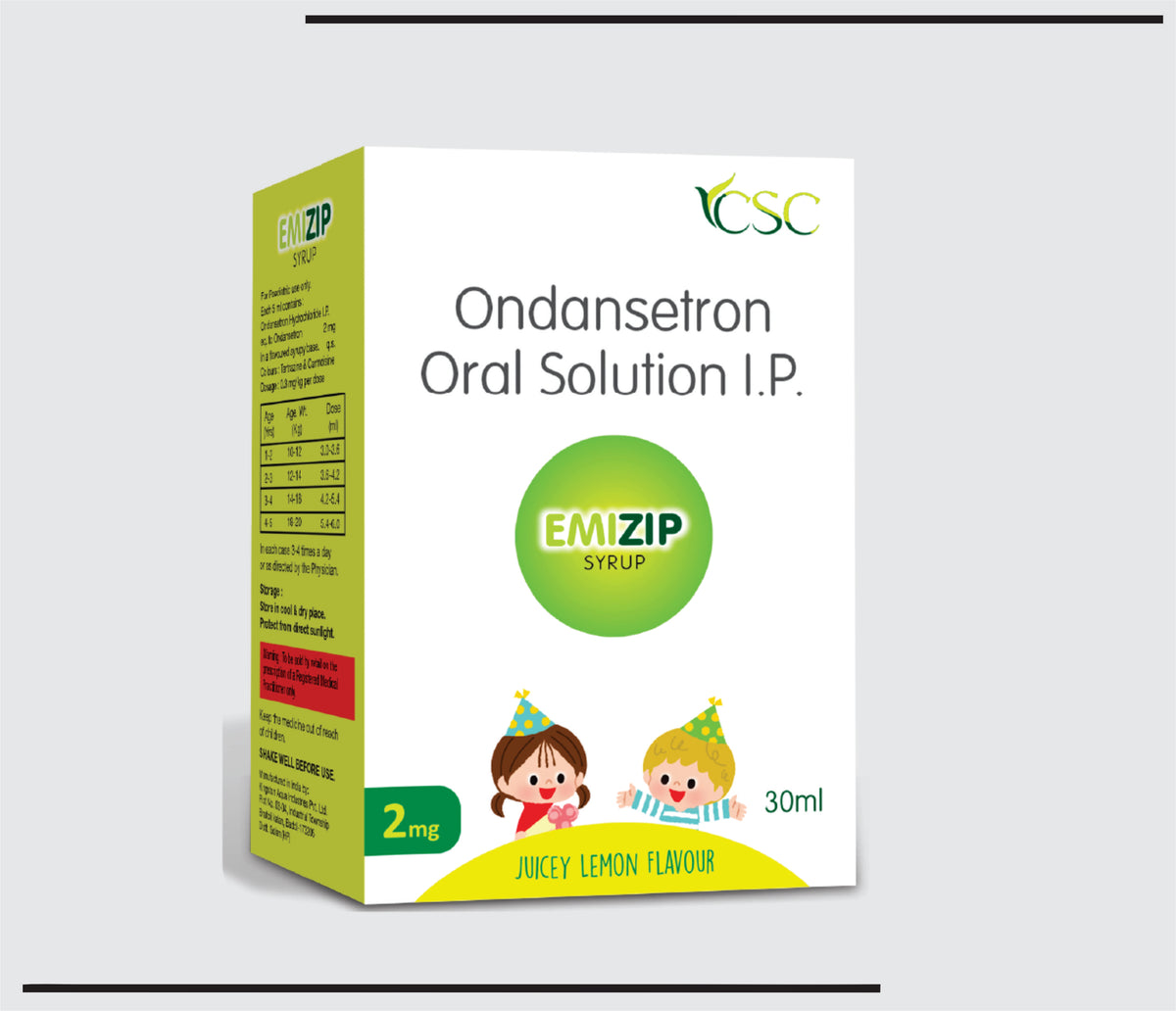 Emizip  (30ml) Ondansetron Oral Solution by Csc