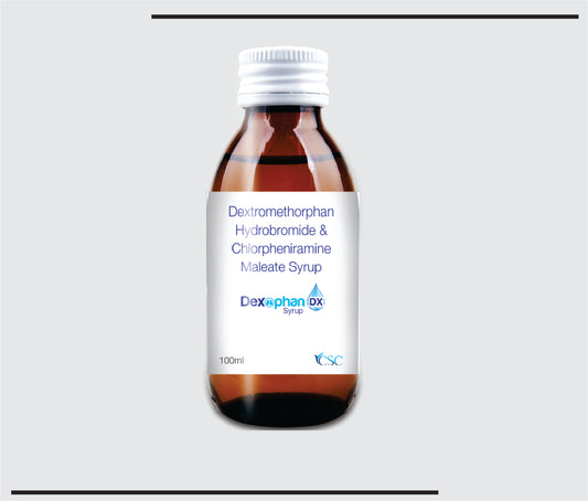 Dexophan DX  (100ml) Dextromethorphan HBR + Chlorpheniramine Syrup by Csc