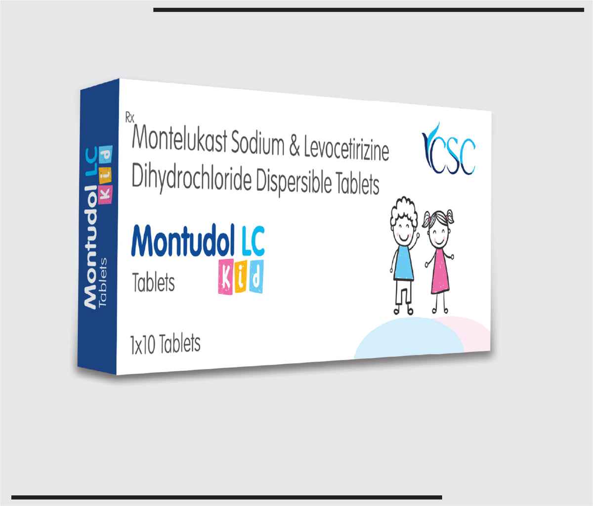 Montudol LC Kid (10x1x10) Levocetirizine 2.5mg + Montelukast 4mg  by Csc