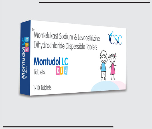 Montudol LC Kid (10x1x10) Levocetirizine 2.5mg + Montelukast 4mg  by Csc