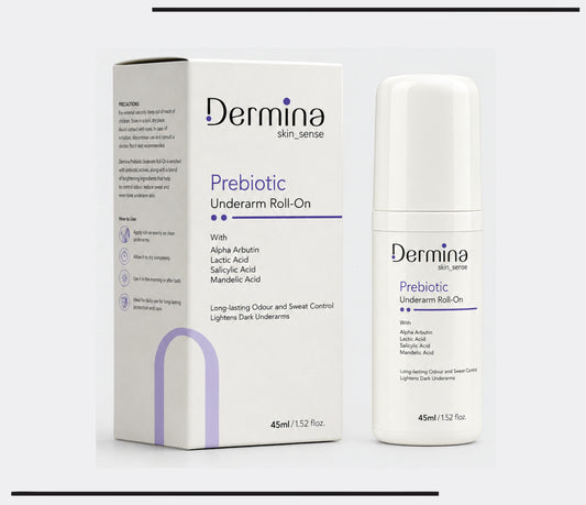 Prebiotic Underarm Roll- On  (45 ml ) With Arbutin,Lactic Acid, Salicylic Acid  & Mandelic Acid by Csc