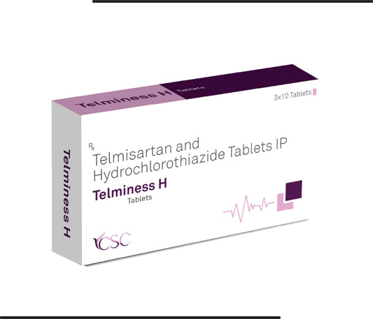 Telminess H (10x3x10) Telmisartan 40mg + Hydrochlorthiazide 12.5mg  by Csc
