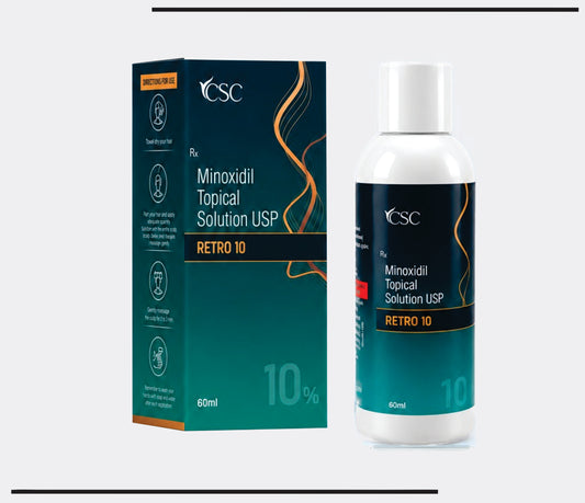 Retro 10 (60ml) Minoxidil Solution 10%  by Csc