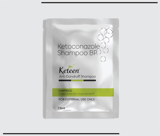 Keteen Shampoo Sachet (7.5ml) (7.5ml) Ketoconazole Shampoo 2%  by Csc