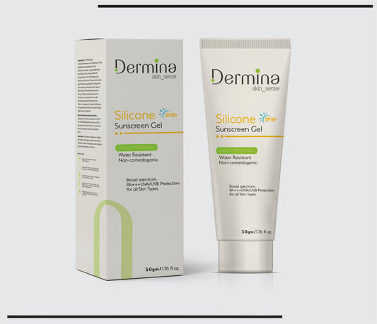 Silicone Matt Sunscreen gel  SPF50  (50 gm) SPF50 Silicone Sunscreen by Csc