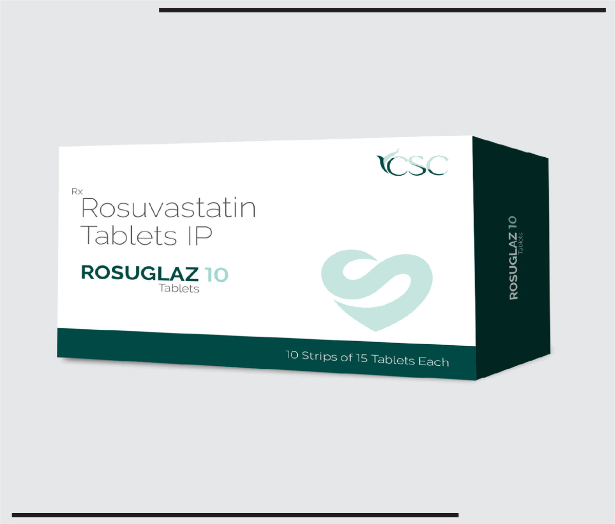 Rosuglaz 10  (10x15) Rosuvastatin 10mg by Csc