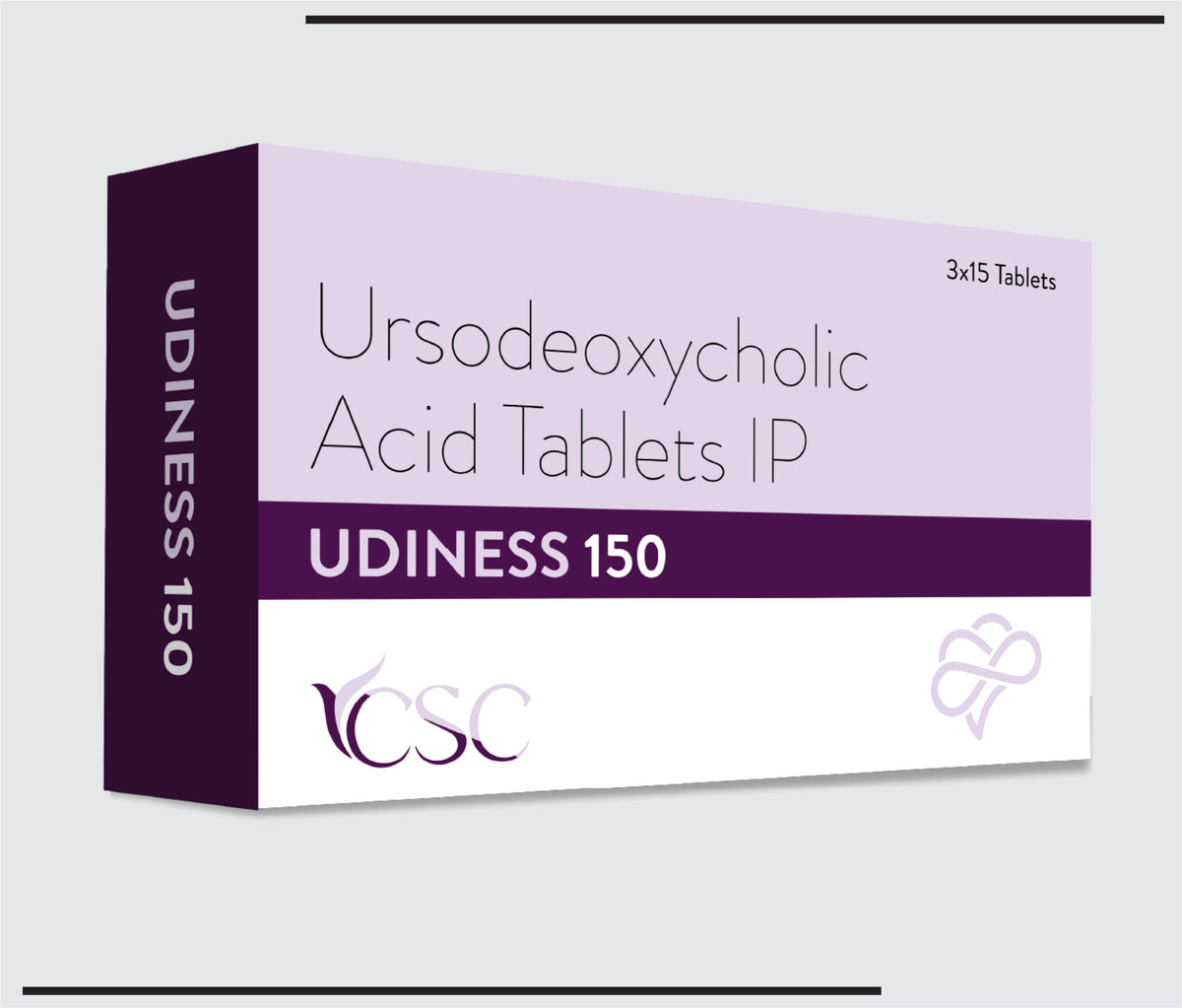 Udiness-150 (5x3x15) Ursodeoxycholic acid 150mg by Csc