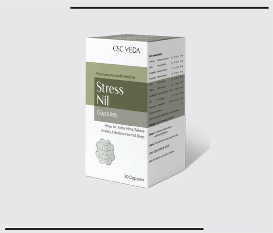 Stress Nil Capsules  (1x30) Relieves Stress & Anxiety  by Csc