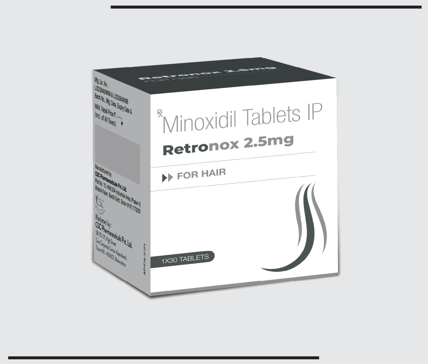 Retronox 2.5 mg (Minoxidil 2.5 mg)