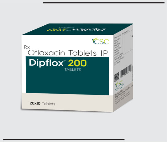 Dipflox  200  (20x10) Ofloxacin 200mg  by Csc