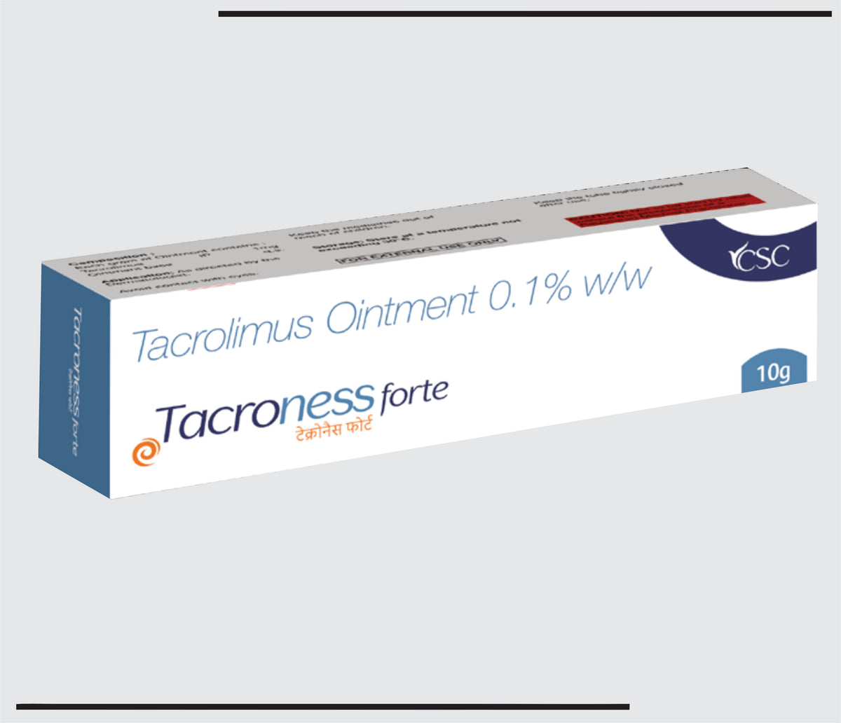 Tacroness Forte  (10 gm ) Tacrolimus 1mg by Csc