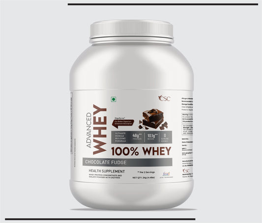 CSC Advance Whey 2LB  (0.907gm) Protein Powder (Chocolate Fudge Flavour ) by Csc