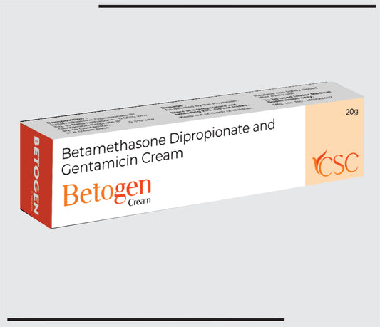 Betogen   (20 gm ) Betamethasone Dipropionate and Gentamicin Cream by Csc
