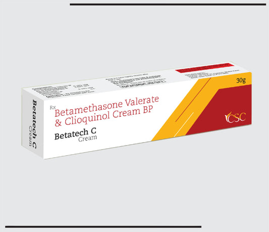 Betatech  C  (30 gm ) Betamethasone valerate IP eq.to Betamethasone 0.10%+Clioquinol IP 3.00% by Csc