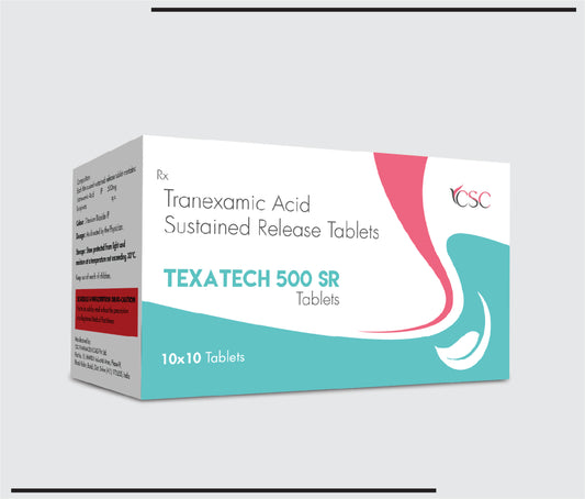 Texatech 500 SR  (10x10) Tranexamic Acid 500 mg  by Csc